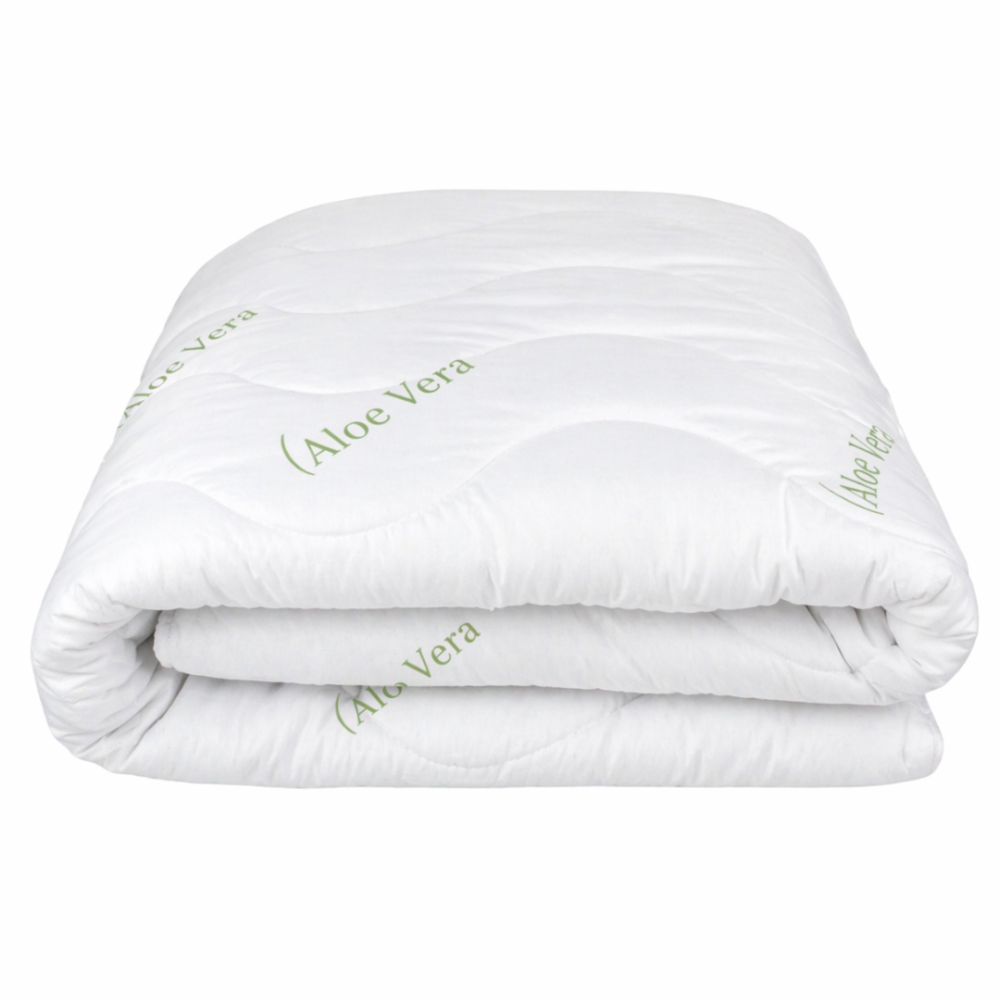 Bettdecke „Aloe vera“. Winterdecken, 135/140x200 cm, 200x200 cm, 200x220 cm. Weiße bettdecke mit aloe-vera-extrakt