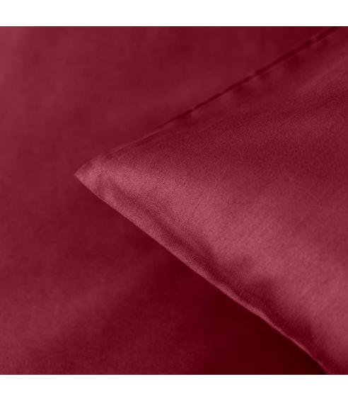 Premium satin bettwäsche set "Maroon“. Bettwäsche aus Satin