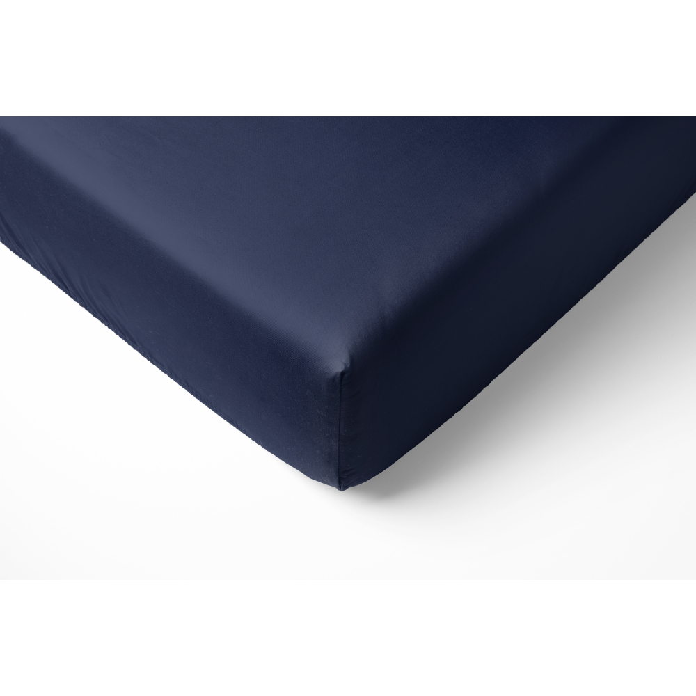 Baumwoll Spannbettlaken „Ombre blue“. Spannbettlaken, 135/140x200 cm, 155/160x200 cm, 180x200 cm