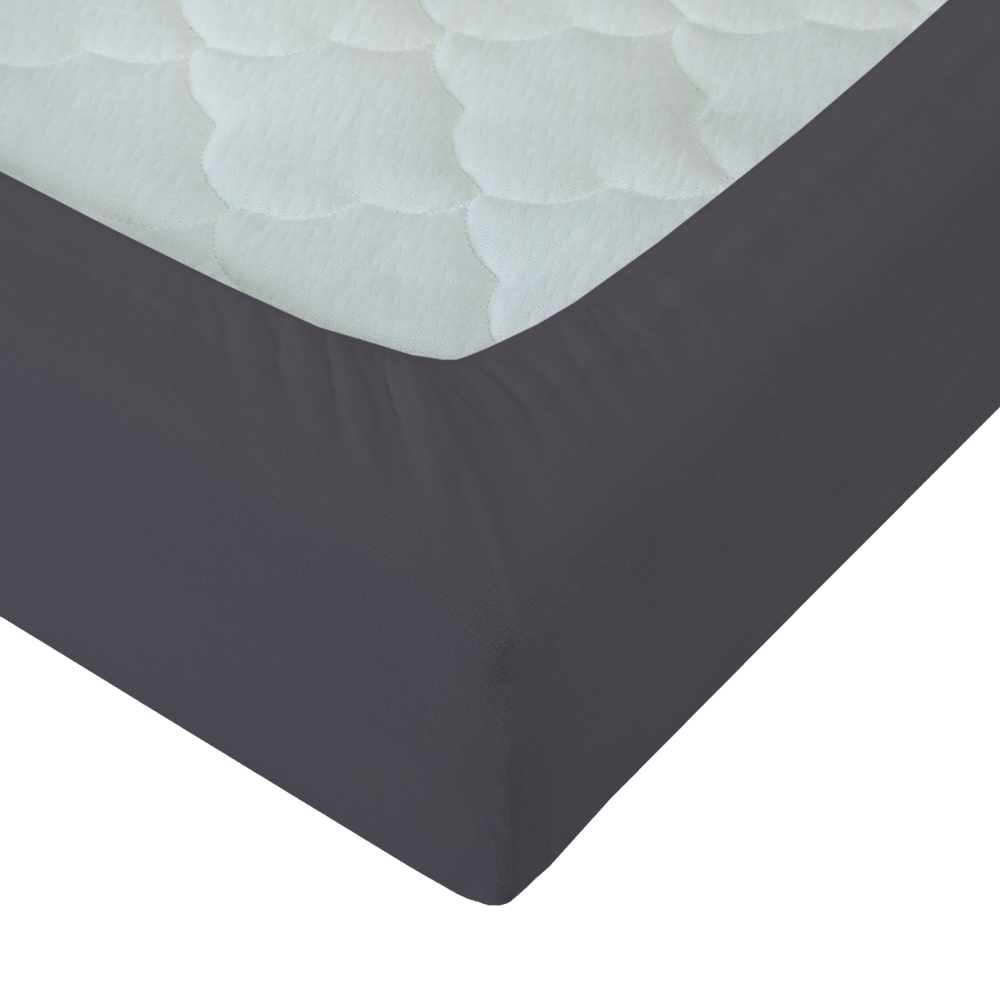 Baumwoll Spannbettlaken „Dark purple“. Spannbettlaken, 135/140x200 cm, 155/160x200 cm, 180x200 cm