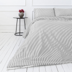 Bettwäsche set "Grey stripe“. Bettwäsche Baumwolle, 135/140x200 cm