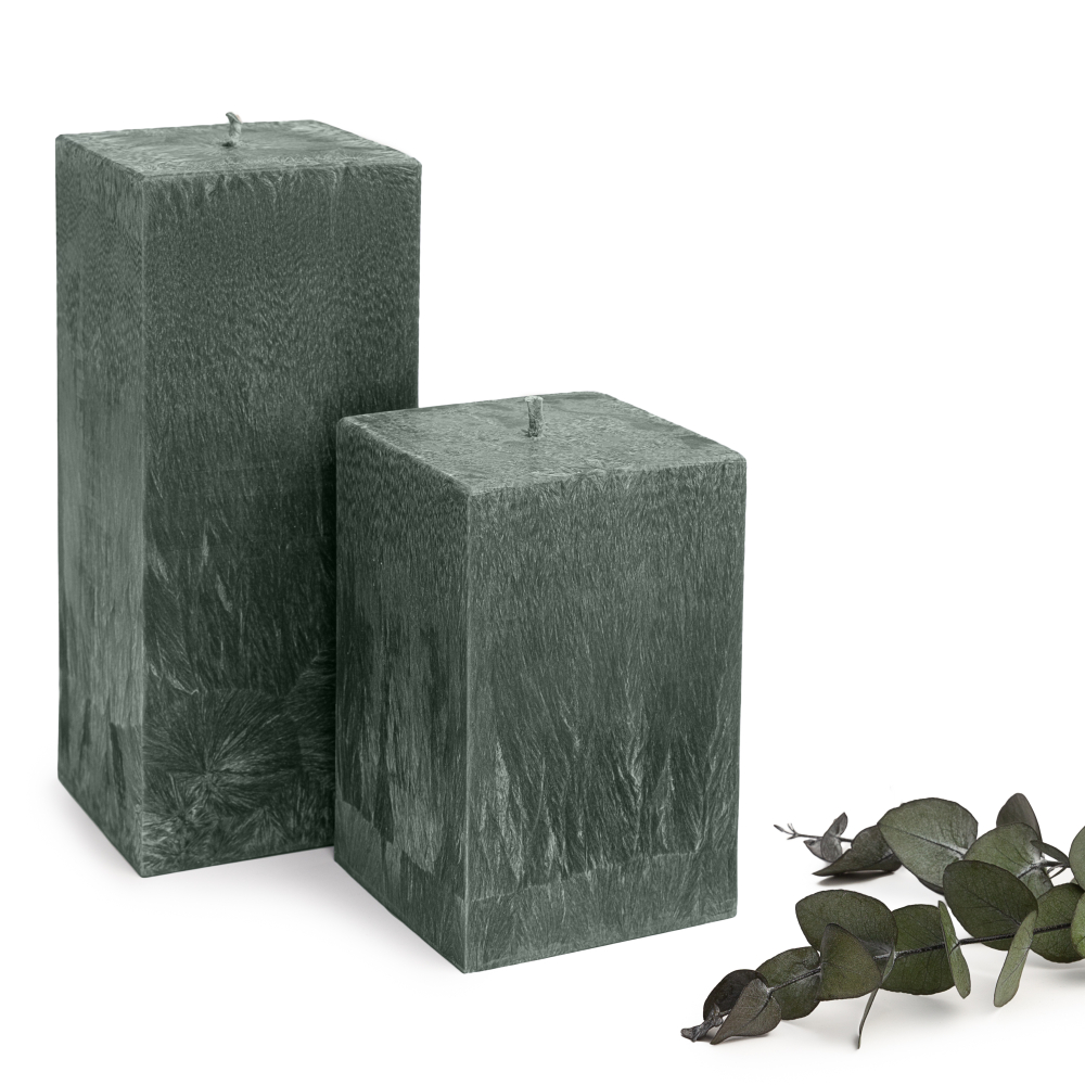 Handgefertigte Kerze „Emerald“ 1 Stk.. Kerzen