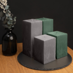 Handgefertigte Kerze „Emerald“ 1 Stk.. Kerzen