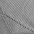 Premium satin bettwäsche set "Grey stripe 3 mm". Bettwäsche aus Satin, 200x220 cm
