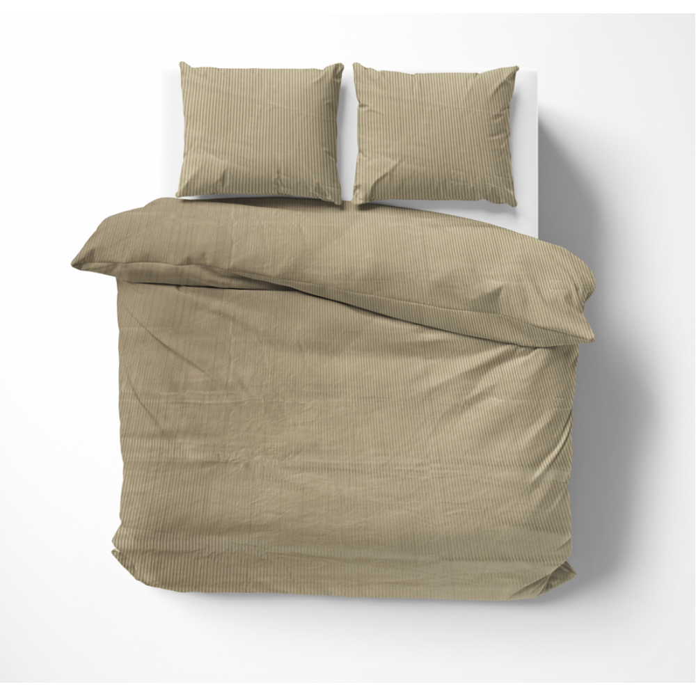 Premium satin bettwäsche set "Brown stripe 3 mm". Bettwäsche aus Satin, 155/160x200 cm, 200x220 cm