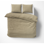 Premium satin bettwäsche set "Brown stripe 3 mm". Bettwäsche aus Satin, 155/160x200 cm, 200x220 cm
