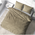 Premium satin bettwäsche set "Brown stripe 3 mm". Bettwäsche aus Satin, 155/160x200 cm, 200x220 cm
