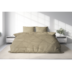 Premium satin bettwäsche set "Brown stripe 3 mm". Bettwäsche aus Satin, 155/160x200 cm, 200x220 cm