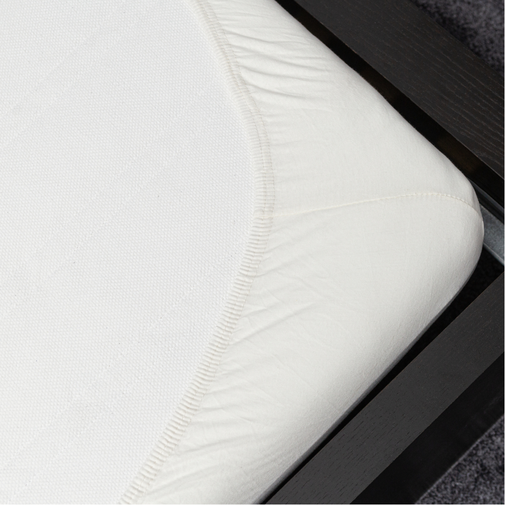 Baumwoll Spannbettlaken „White“. Spannbettlaken, 180x200 cm