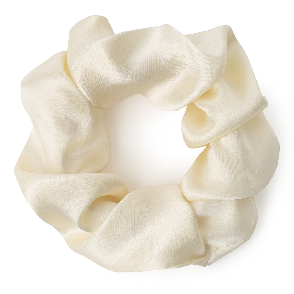 Seiden haargummi „Cream“. Haargummis