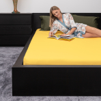 Baumwoll Spannbettlaken „Pineapple“. Spannbettlaken, 155/160x200 cm, 180x200 cm