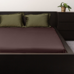 Satin Bettlaken „Chocolate“. Bettlaken, 150x220 cm, 180x220 cm, 200x220 cm, 220x240 cm