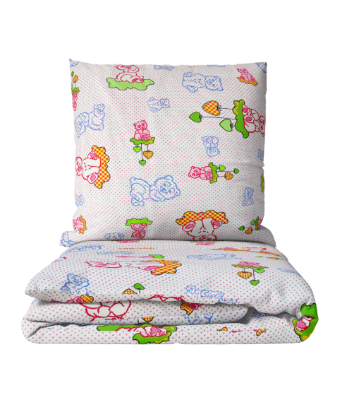 Kinderbettwäsche "Rose bears". Kinderbettwäsche