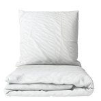 Seersucker Bettwäsche "Pure white stripes". Bettwäsche 200x200, 200x200 cm, 200x220 cm