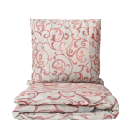 Premium satin bettwäsche set "Curls". Bettwäsche aus Satin, 135/140x200 cm