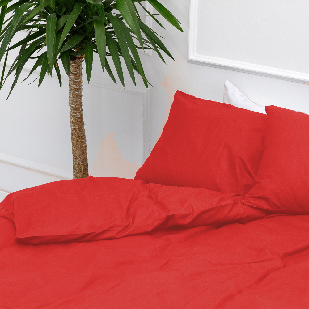Bettwäsche set "Classic raspberry". Bettwäsche Baumwolle, 200x220 cm