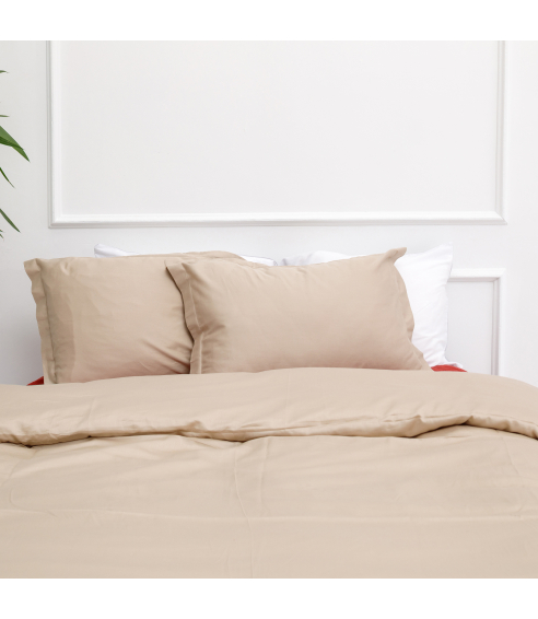 Premium satin bettwäsche set "Classic coffee". Bettwäsche aus Satin