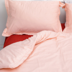 Premium satin bettwäsche set "Classic pink“. Bettwäsche aus Satin, 155/160x200 cm
