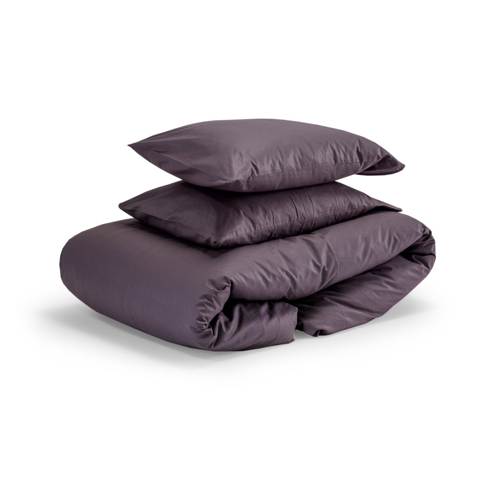 Bettwäsche set "Classic dark purple“. Bettwäsche Baumwolle, 155/160x200 cm