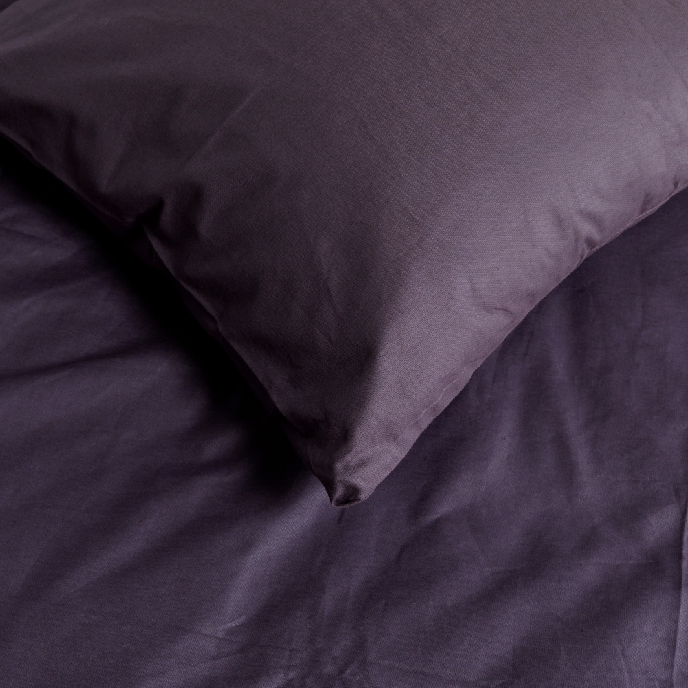 Bettwäsche set "Classic dark purple“. Bettwäsche Baumwolle, 155/160x200 cm