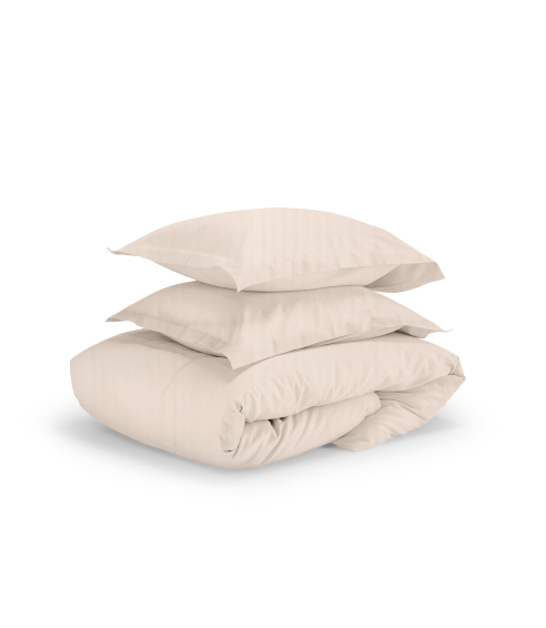Premium satin bettwäsche set "Cornsilk". Bettwäsche aus Satin