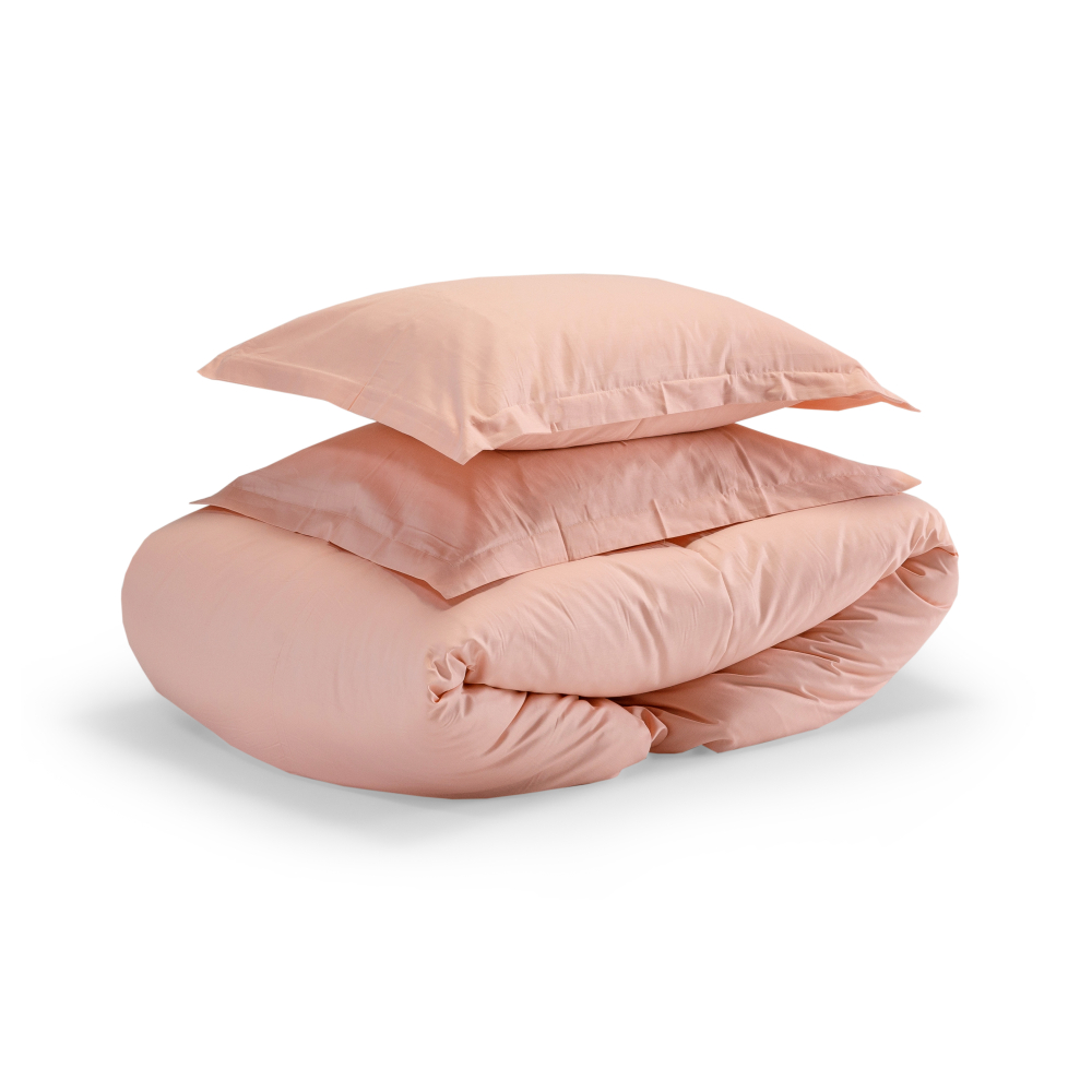 Premium satin bettwäsche set "Classic pink“. Bettwäsche aus Satin, 155/160x200 cm