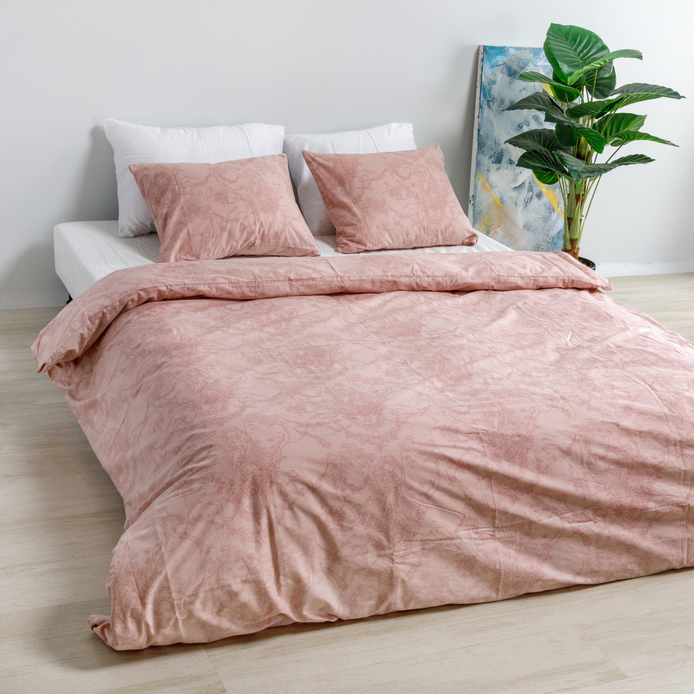 Bettwäsche set "Toile de Jouy caffe“. Bettwäsche Baumwolle, 135/140x200 cm, 200x220 cm