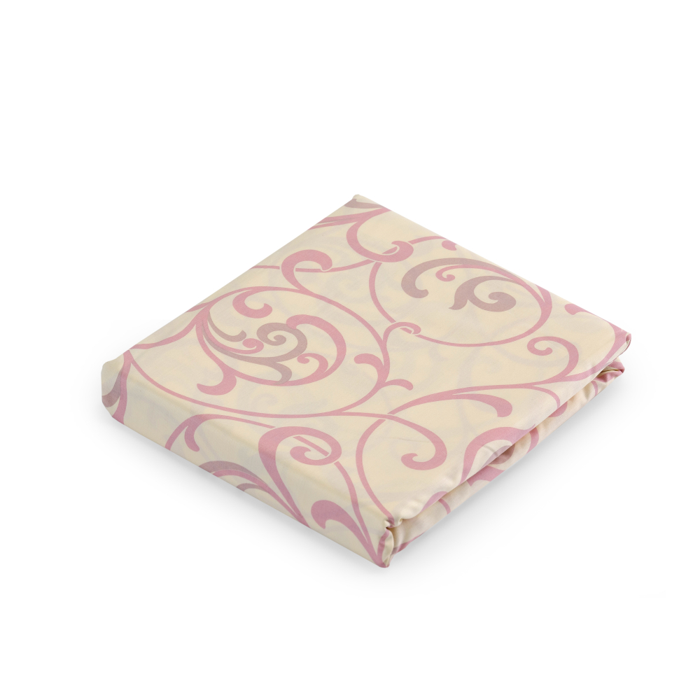 Premium satin bettwäsche set "Pink curls“. Bettwäsche aus Satin, 155/160x200 cm, 200x200 cm, 200x220 cm
