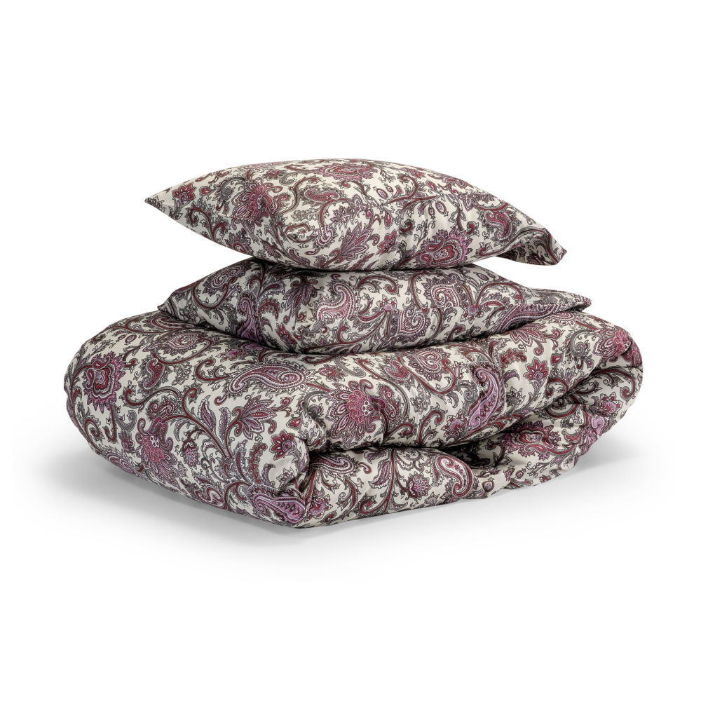 Premium satin bettwäsche set "Burgundy". Bettwäsche aus Satin, 155/160x200 cm