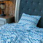 Bettwäsche set "Zigzag“. Bettwäsche Baumwolle, 135/140x200 cm