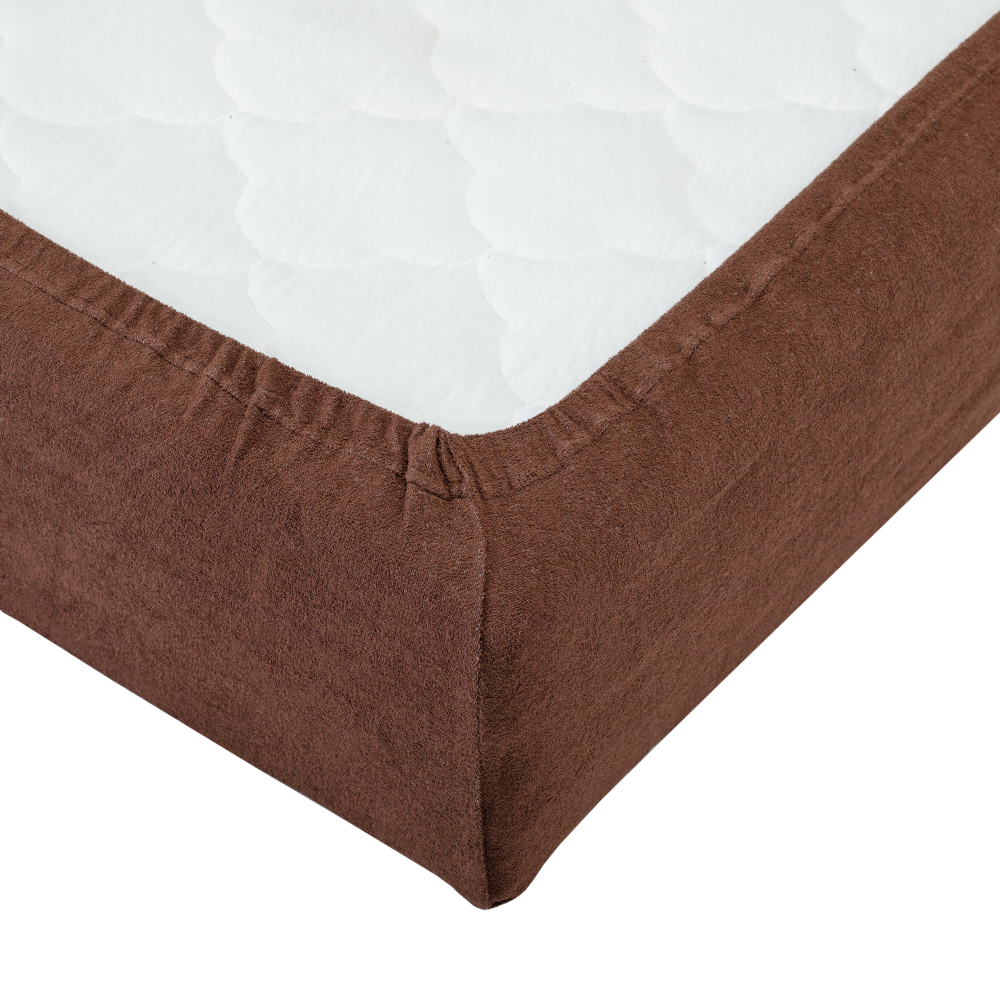 Frottee Spannbettlaken „Brown“. Bettwäsche Braun, 90x200 cm, 155/160x200 cm, 180x200 cm