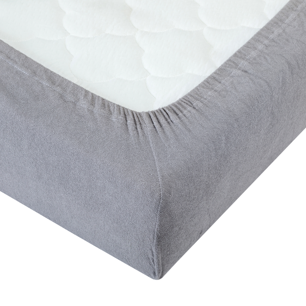 Frottee Spannbettlaken „Grey“. Spannbettlaken 90x200, 90x200 cm, 155/160x200 cm, 180x200 cm
