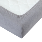 Frottee Spannbettlaken „Grey“. Spannbettlaken 90x200, 90x200 cm, 155/160x200 cm, 180x200 cm