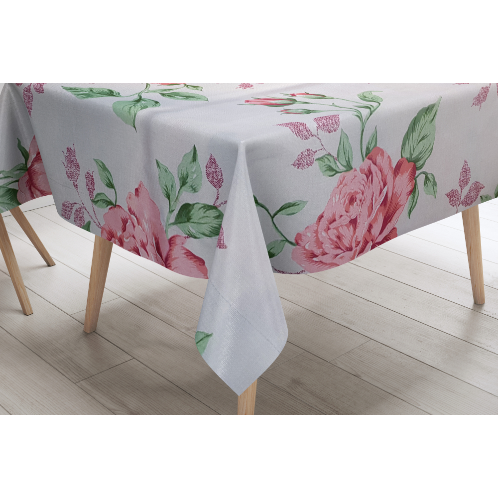 Tischdecke „Roses“. Tischdecken aus Baumwolle, 140x180 cm, 140x240 cm, 140x300 cm