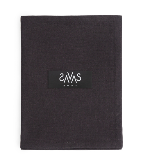 Tischset „Linen black“ 4 stk.. Tischdecke aus Leinen