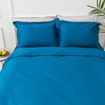 Premium satin bettwäsche set "Turquoise“. Bettwäsche aus Satin, 200x200 cm
