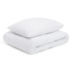 Bettwäsche set "Pearl". Bettwäsche für Hotels, 135/140x200 cm, 200x200 cm, 200x220 cm, 220x240 cm. Klassisches weißes bettwäscheset, das zeitlose eleganz in ihr schlafzimmer bringt.