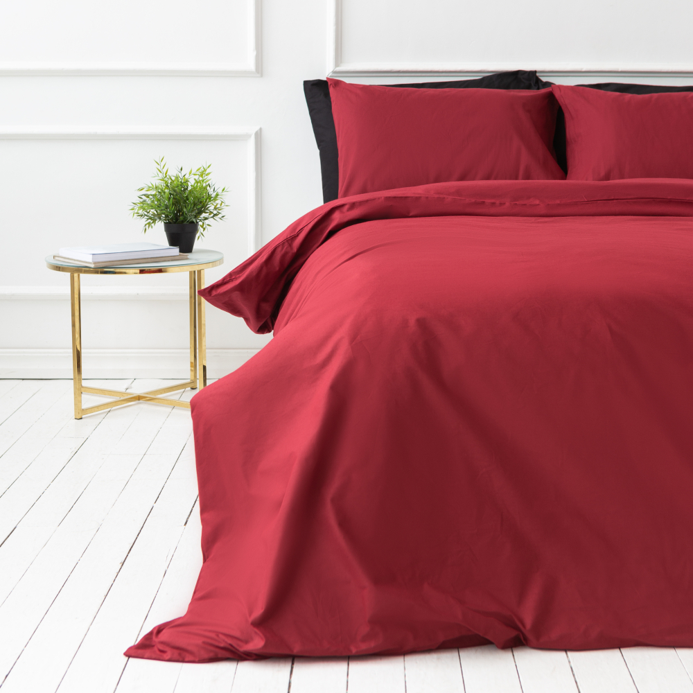 Bettwäsche set "Ruby". Bettwäsche Baumwolle, 135/140x200 cm
