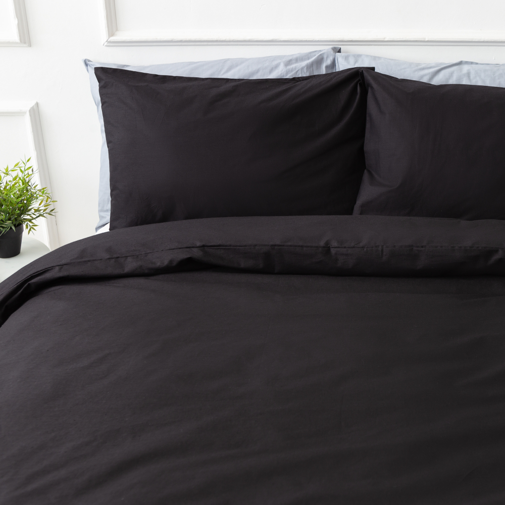 Bettwäsche set "Anthracite“. Bettwäsche Baumwolle, 200x220 cm