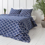 Bettwäsche set "Morocco dark blue“. Bettwäsche Baumwolle, 135/140x200 cm