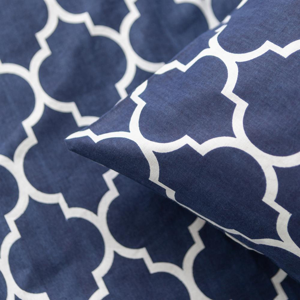 Bettwäsche set "Morocco dark blue“. Bettwäsche Baumwolle, 135/140x200 cm