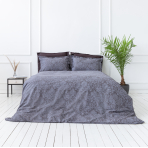 Premium satin bettwäsche set "Cacao light". Bettwäsche aus Satin, 200x220 cm