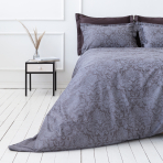 Premium satin bettwäsche set "Cacao light". Bettwäsche aus Satin, 200x220 cm