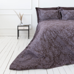 Premium satin bettwäsche set "Cacao". Bettwäsche aus Satin, 200x220 cm
