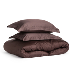 Premium satin bettwäsche set "Chocolate". Bettwäsche aus Satin, 135/140x200 cm, 200x200 cm, 200x220 cm