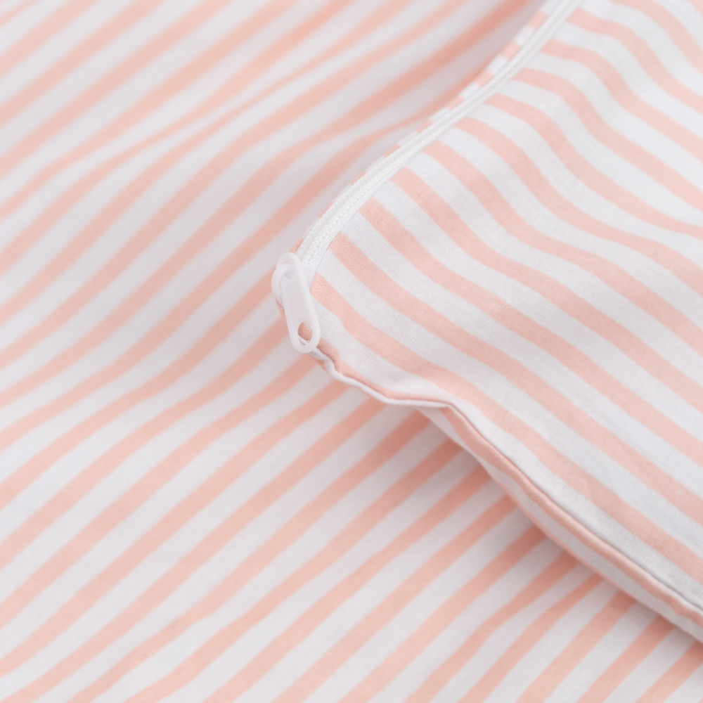 Bettwäsche set "Rose stripes". Bettwäsche Baumwolle, 135/140x200 cm