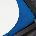 Jersey Spannbettlaken „Blue“. Spannbettlaken, 135/140x200 cm, 155/160x200 cm, 200x220 cm