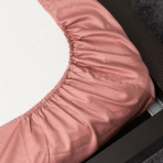  Satin Spannbettlaken „Ash Rose“. Spannbettlaken, 135/140x200 cm