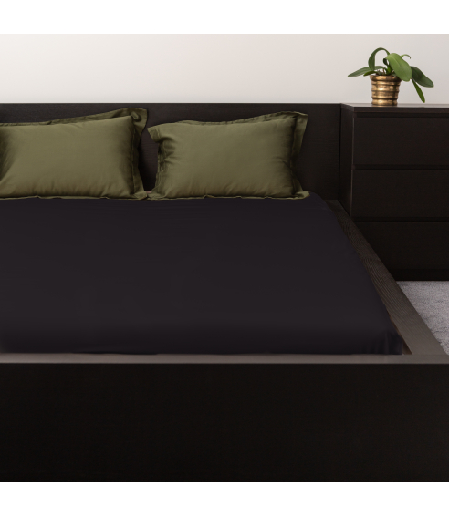 Jersey Spannbettlaken “Black jersey“'. Spannbettlaken 140x200