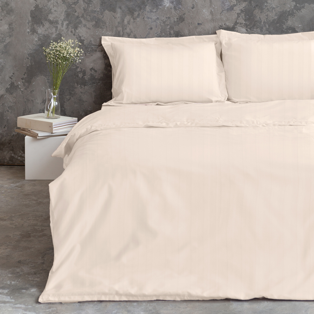 Premium satin bettwäsche set "Cornsilk". Bettwäsche aus Satin, 135/140x200 cm, 150x200 cm, 155/160x200 cm, 180x200 cm, 200x200 cm, 200x220 cm, 220x240 cm